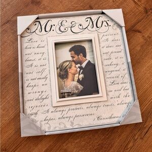 Wedding picture frame